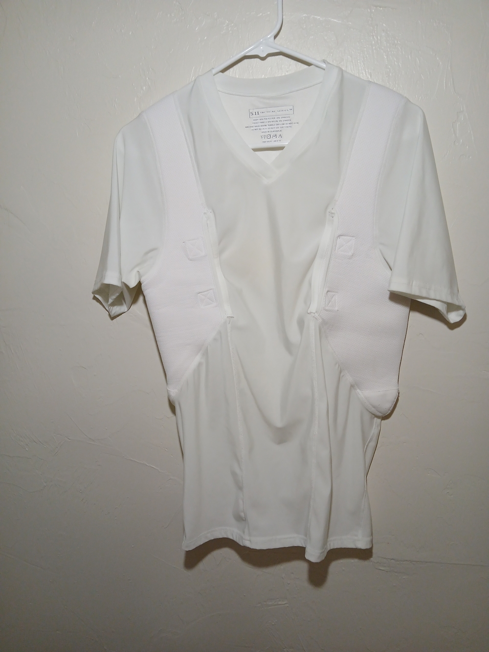 5.11 Tactical Series White Short Sleeve Compression Performance Tee Sz. L
